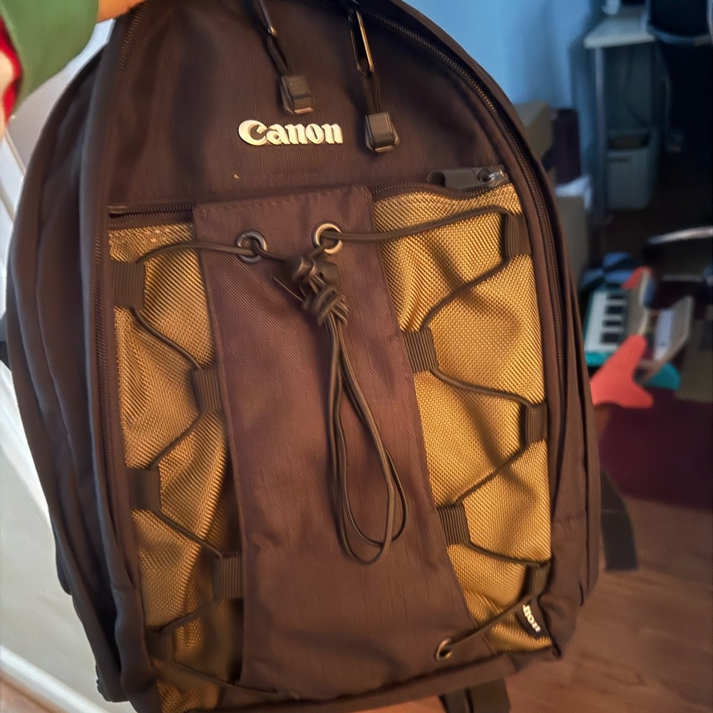 Canon Black and dark Green Backpack